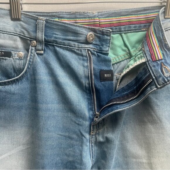 Hugo boss slim straight leg denim jeans Sz 32 - Picture 7 of 11